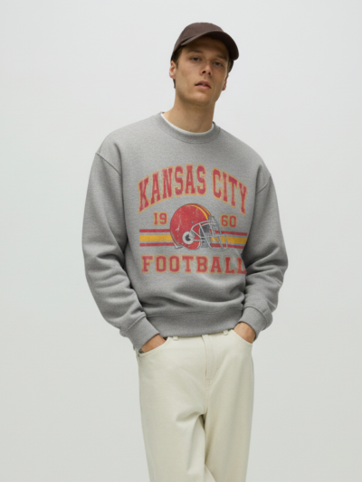 90s Style Kansas City Football Sweatshirt | Vintage Kansas City Crewneck — Football Cozy Outfits