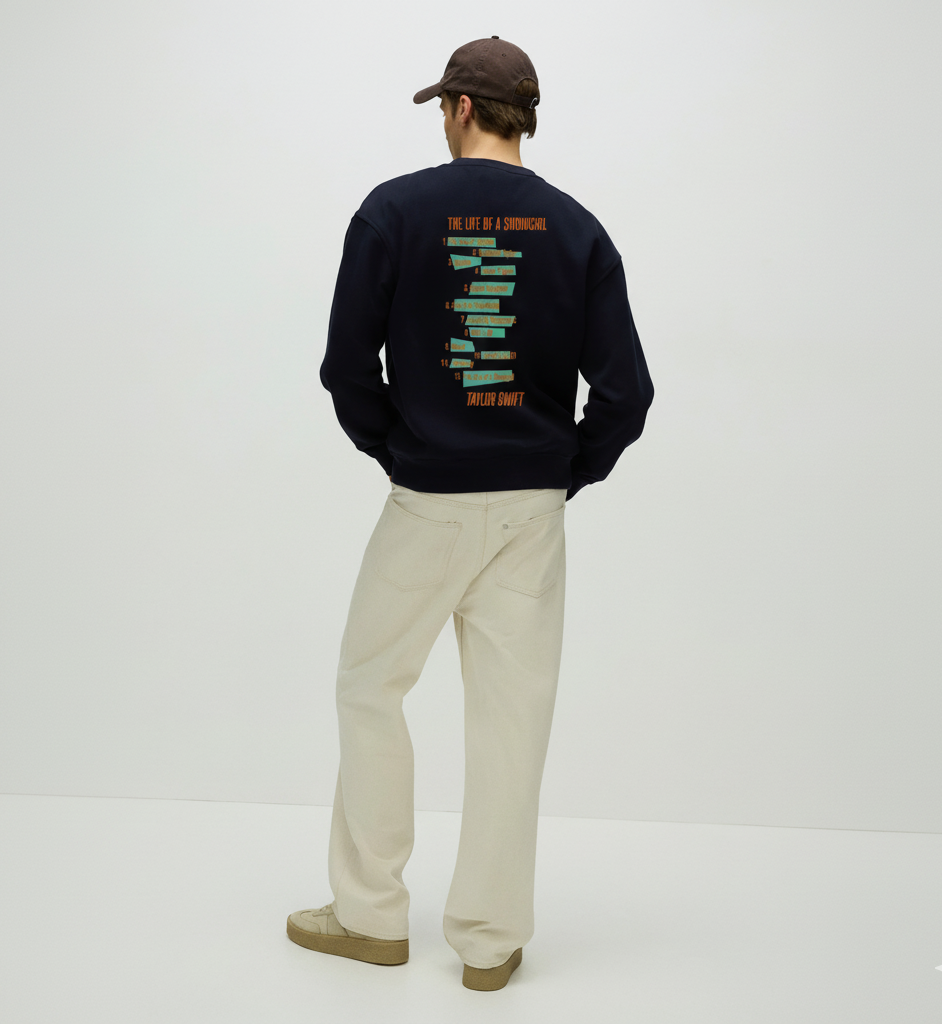 Taylor Swift The Life Of A Showgirl Sweatshirt | Taylor Swift Album Crewneck — Taylor Cozy Outfits - Image 4