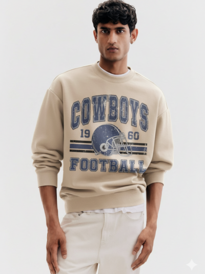 90s Style Dallas Football Sweatshirt | Vintage Dallas Cowboy Crewneck — NFL Cozy Outfits