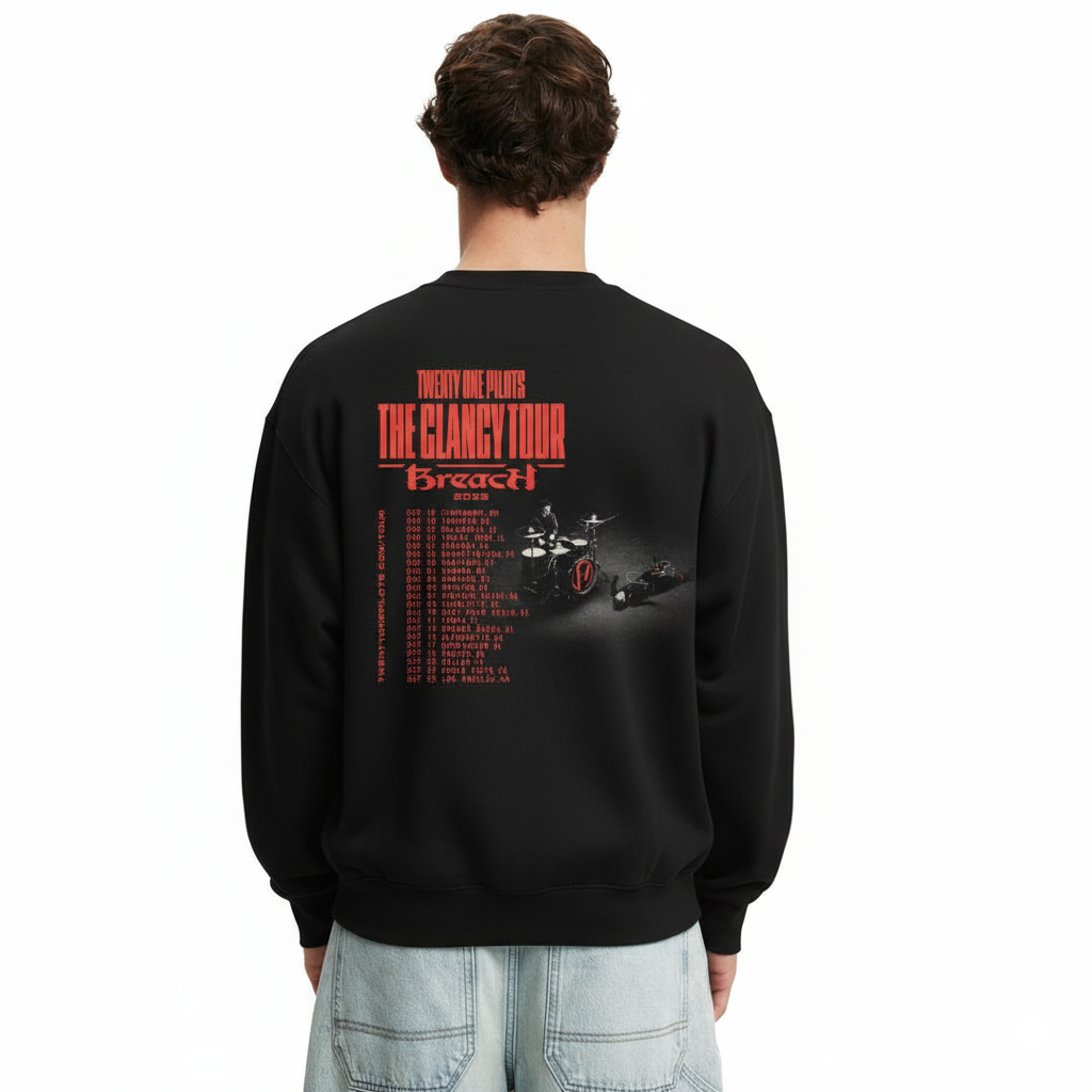 Breach Tour Crewneck | Twenty One Pilots 2025 Tour Sweatshirt — Concert Cozy Outfits - Image 2