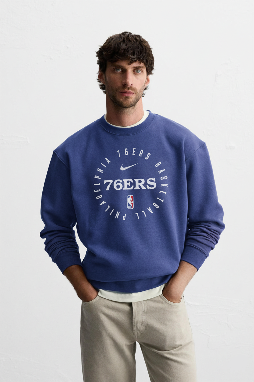 Philadelphia 76ers | Circular Logo Crewneck — Premium Basketball Sweatshirt