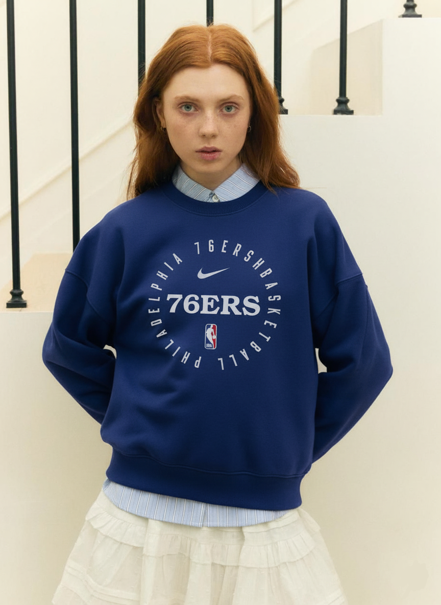 Philadelphia 76ers | Circular Logo Crewneck — Premium Basketball Sweatshirt - Image 2