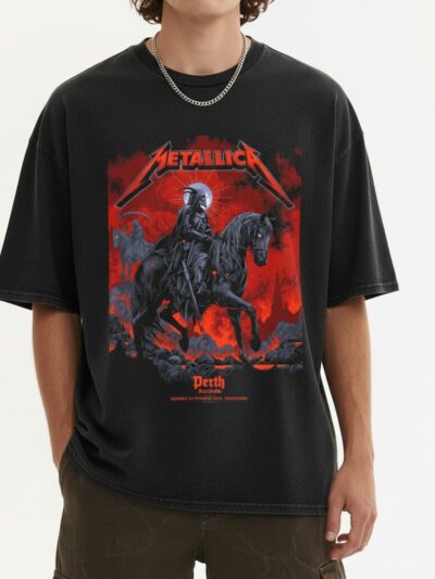 Metallica M72 World Tour Perth Australia 2025 | Vintage Reaper Comfort Colors T-Shirt
