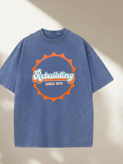 Miami Dolphins Rebuilding Since 1974 Comfort Colors T-Shirt | Funny Retro Football Tee
