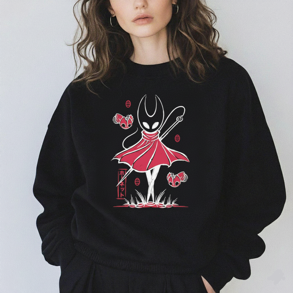 Hornet | Silksong Japanese Minimalist Art — Premium Graphic Sweatshirt - Image 2