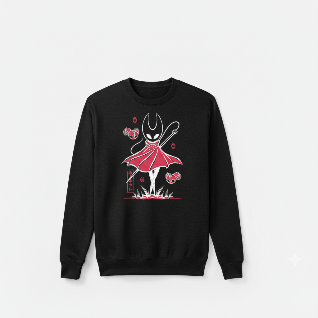 Hornet | Silksong Japanese Minimalist Art — Premium Graphic Sweatshirt - Image 3