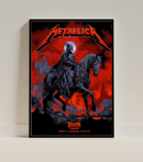 Metallica M72 World Tour Perth Australia 2025 | Reaper Rider Tour Poster — Premium Semi-Glossy Print