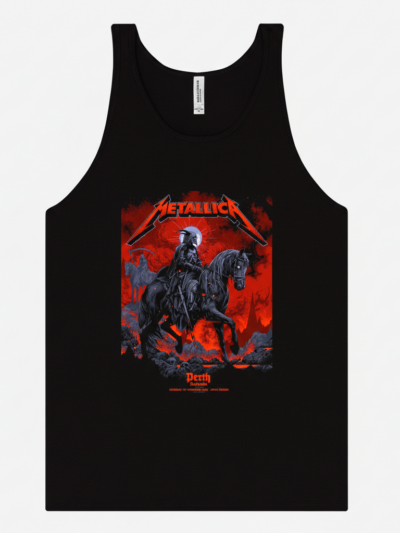 Metallica M72 World Tour Perth Australia 2025 | Reaper Rider Graphic Premium Unisex Jersey Tank Top