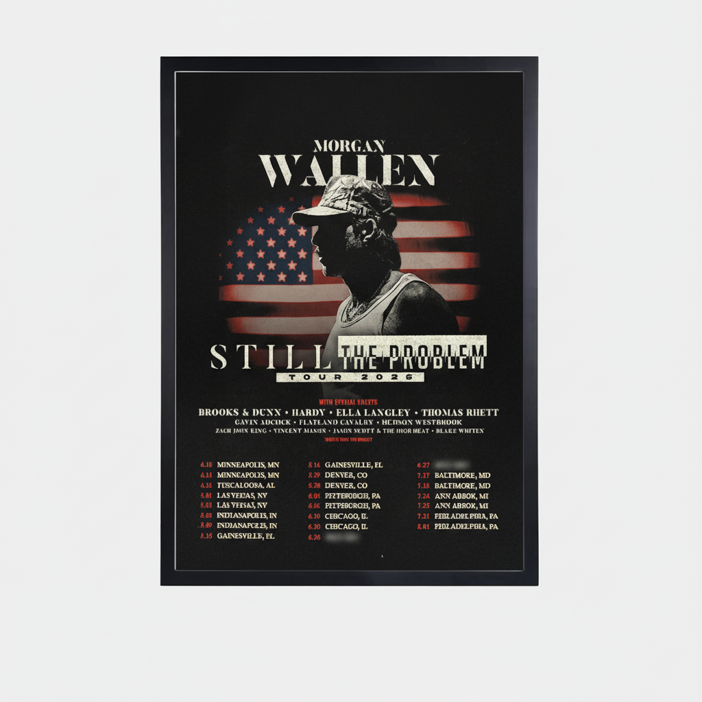 Morgan Wallen Still The Problem Tour 2026 Poster | Limited Concert Edition Wall Art - Image 2
