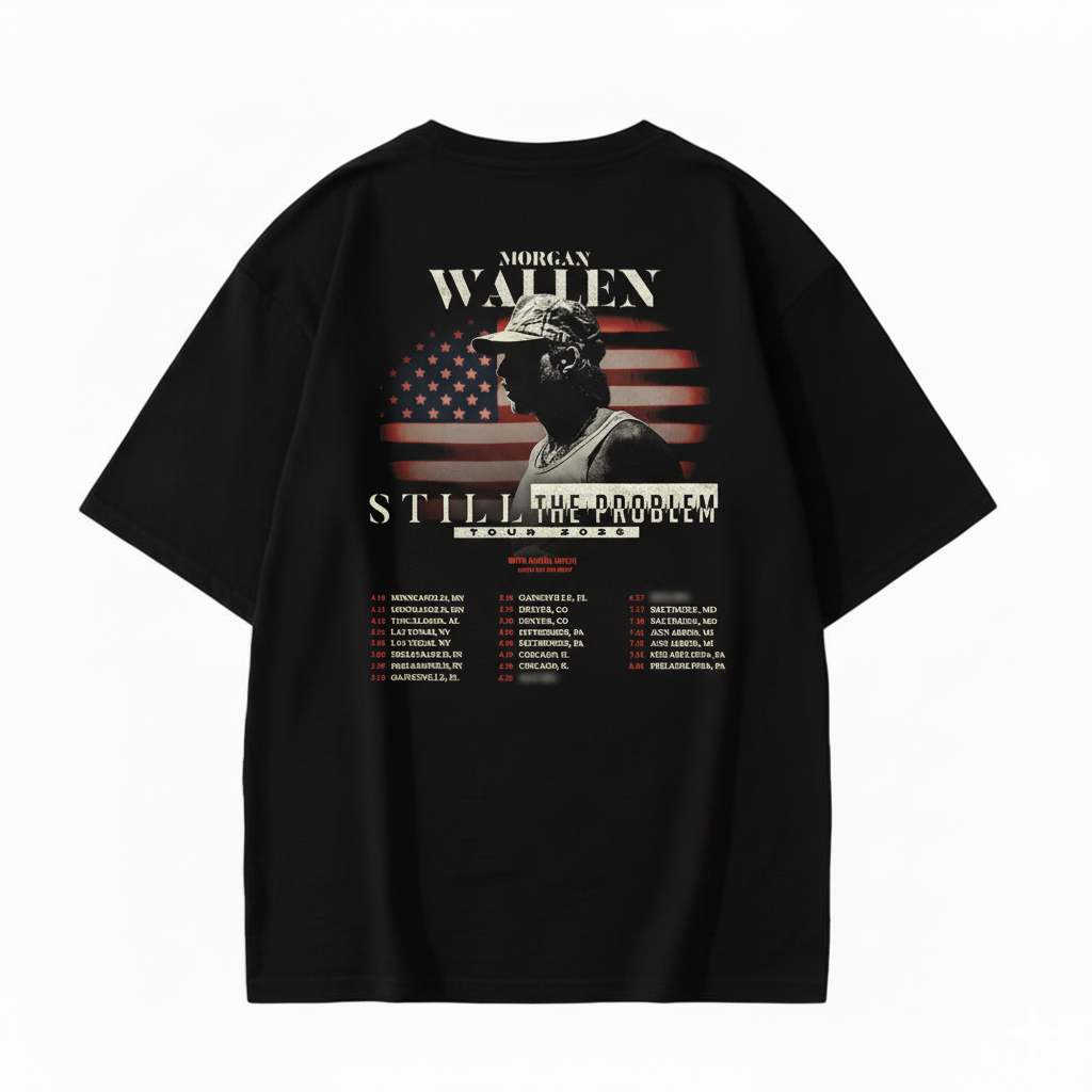 Morgan Wallen Still The Problem Tour 2026 | Double-Sided Country Concert T-Shirt - Image 4