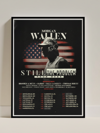Morgan Wallen Still The Problem Tour 2026 Poster | Limited Concert Edition Wall Art
