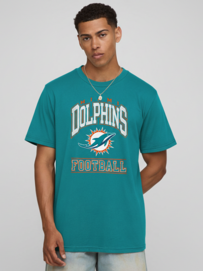 Miami Dolphins Comfort Colors T-Shirt | Vintage Washed Football Fan Tee