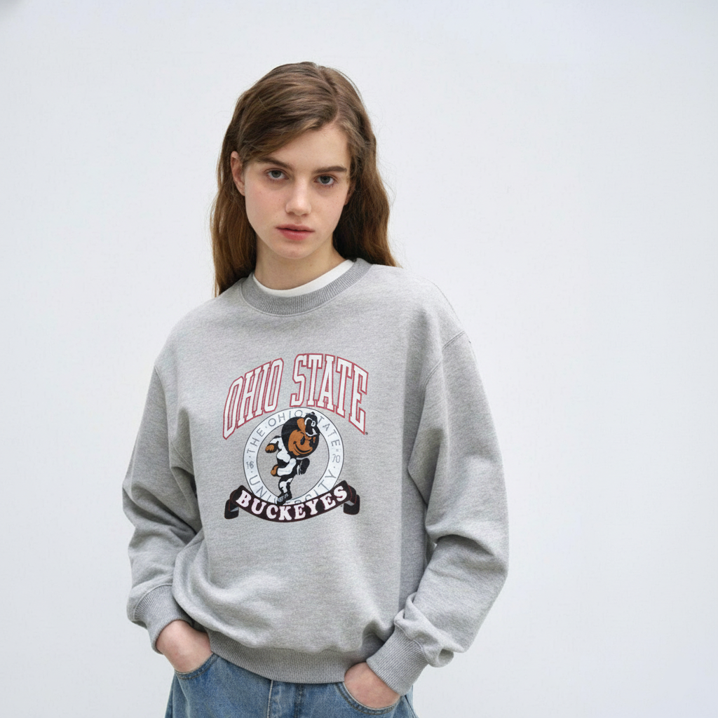 Ohio State Buckeyes Vintage Sweatshirt | Classic College Crewneck Pullover - Image 2