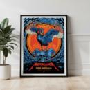 Metallica M72 World Tour Perth Australia 2025 | Tour Poster Art — Premium Semi-Glossy Print | Heavy Metal Wall Decor