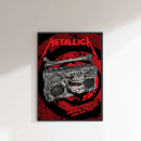 Metallica M72 World Tour | Adelaide 2025 Skull Boombox Poster — Premium Semi-Glossy Print | Hypetops