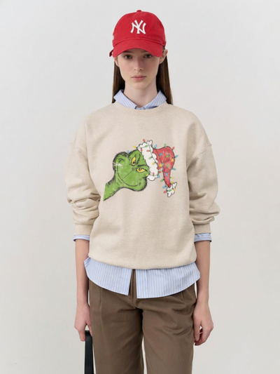The Grinch Christmas | Grinch Xmas Santa Hat & Lights Design — Funny Holiday Sweatshirt | Hypetops