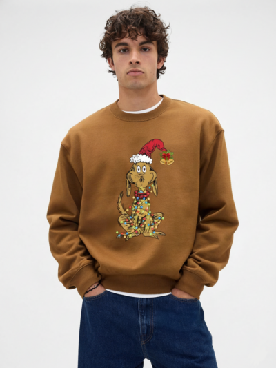 Grinch’s Dog Max | Christmas Lights Design — Funny Holiday Sweatshirt | Hypetops