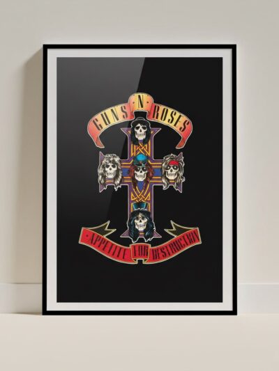 Guns N’ Roses | Appetite for Destruction — Classic Album Art Poster | Premium Semi-Glossy Print