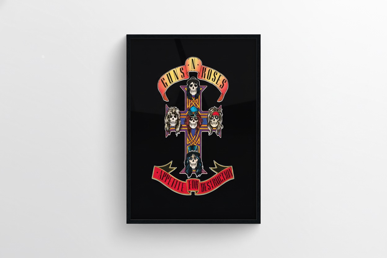 Guns N’ Roses | Appetite for Destruction — Classic Album Art Poster | Premium Semi-Glossy Print - Image 2