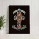 Guns N’ Roses | Mexico City 2025 Aztec Skull Cross — Premium Tour Poster | Semi-Glossy Paper