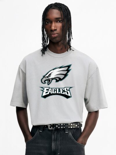 Philadelphia Eagles Bold Logo Football Graphic T-Shirt