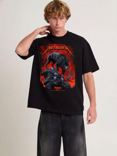 Metallica M72 World Tour Sydney 2025 | Hellhound Graphic T-Shirt — Australia Show