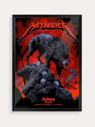 Metallica M72 World Tour Sydney 2025 Poster | Accor Stadium Australia