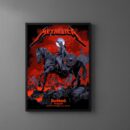 Metallica M72 World Tour Auckland 2025 | Death Rider Tour Poster | Semi-Glossy Print