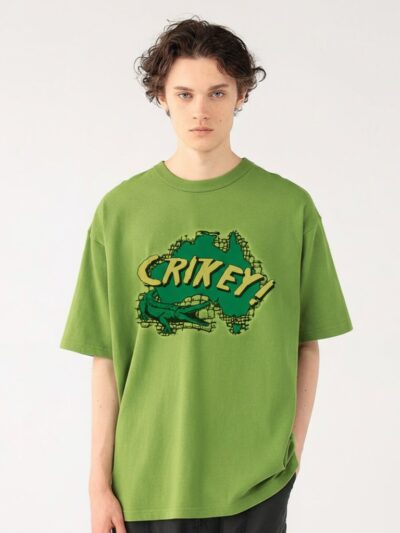 Crikey! Australia Crocodile T-Shirt | Green Outback Graphic Tee