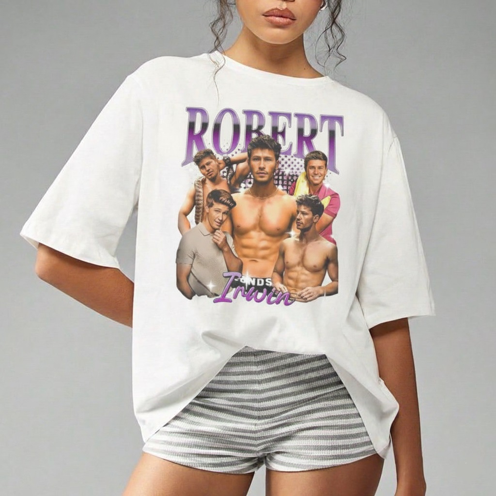 Robert Irwin DWTS 2025 Bootleg Shirt | Retro 90s Comfort Colors Tee - Image 2