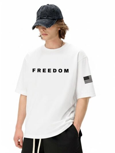 Charlie Kirk Freedom T-Shirt | Turning Point Free Speech & 2nd Amendment Flag Tee