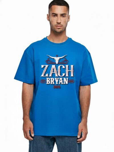 Zach Bryan 2026 “With Heaven On Tour” T-Shirt | Double-Sided Tour Dates Lineup Tee