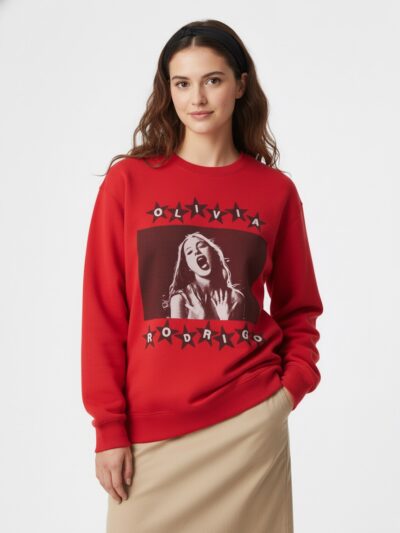 Olivia Rodrigo All-American Graphic Apparel | T-Shirt, Crewneck, Hoodie & Tank Top – Holiday Collection