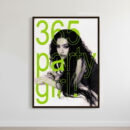 Charli XCX “365 Party Girl” Poster | Brat Era Hyperpop Art Print