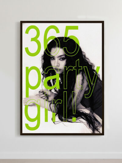 Charli XCX “365 Party Girl” Poster | Brat Era Hyperpop Art Print