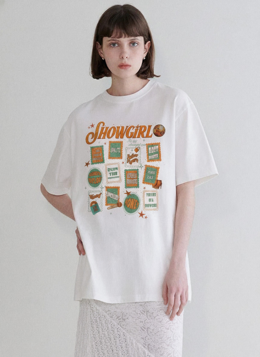 The Life of a Showgirl Comfort Colors Tee | Taylor Showgirl Era Stamp Shirt - Image 2