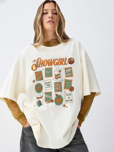 The Life of a Showgirl Comfort Colors Tee | Taylor Showgirl Era Stamp Shirt