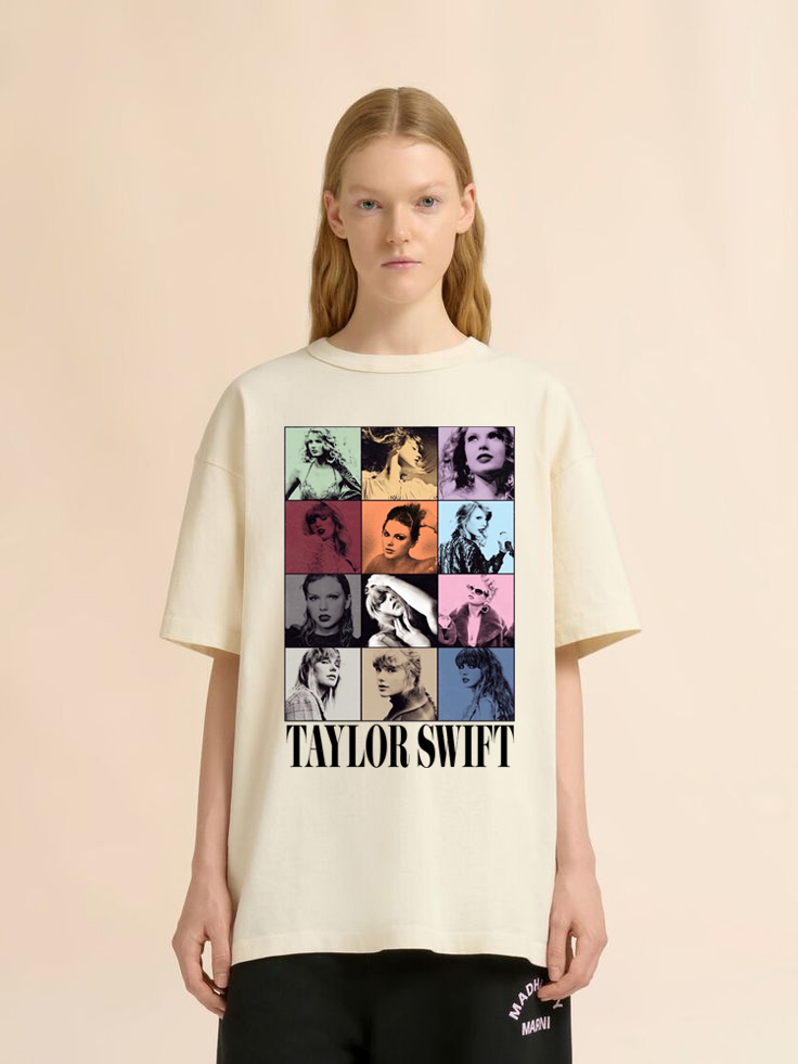 Taylor Swift Full Album Eras Vintage Shirt | Iconic Era Grid Graphic T-Shirt for Swifties, Taylor Showgirl Life Sweatshirt & Hoodie