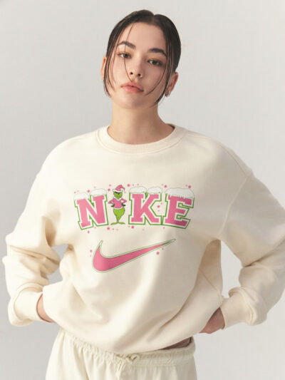 Nike x Grinch Holiday Shirt | Nike Pink Logo Tee – Grinch Christmas Apparel