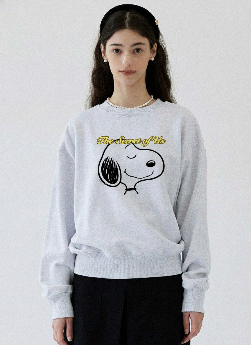 Snoopy The Secret of Us Shirt | Gracie Abrams Album Shirt – Nostalgia Minimalist Cartoon Pop Culture Tee - Image 2