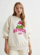 Grinch Era Shirt | Pink Varsity Grinch Crewneck – Merry Grinchmas Apparel