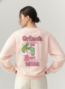 Grinch Mode On Shirt – Double-Sided Pink Grinch Christmas Sweatshirt | Women’s Grinch Tumbler Girl Xmas Apparel