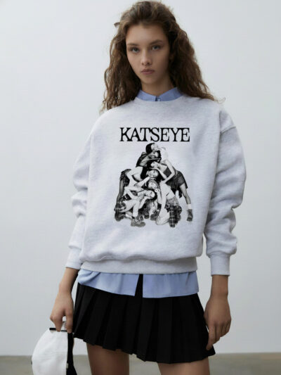Vintage B&W Katseye All Member Photo Shirt | Beautiful Chaos Tour Merch – Katseye Concert Tee