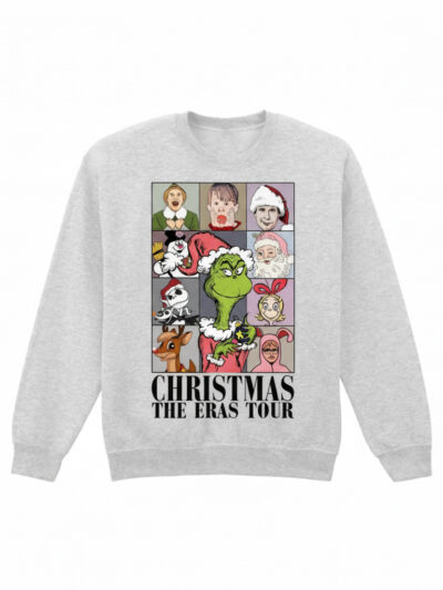 Christmas Eras Tour Grinch Shirt | Christmas Movie Characters T-Shirt, Merry Christmas Tour Sweatshirt & Hoodie, Xmas Gift Tee