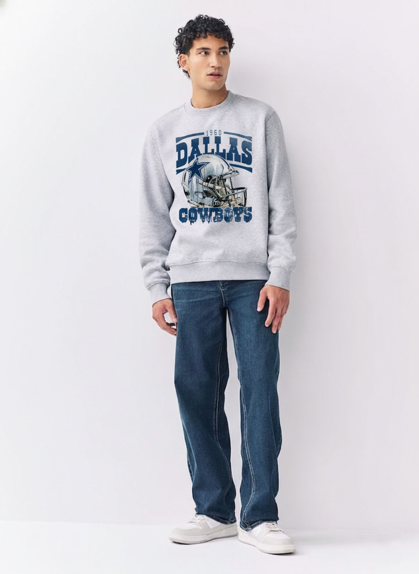Vintage Dallas Cowboy Shirt | Dallas Helmet Retro T-Shirt, Sweatshirt & Hoodie – Dallas Game Day Outfit - Image 3