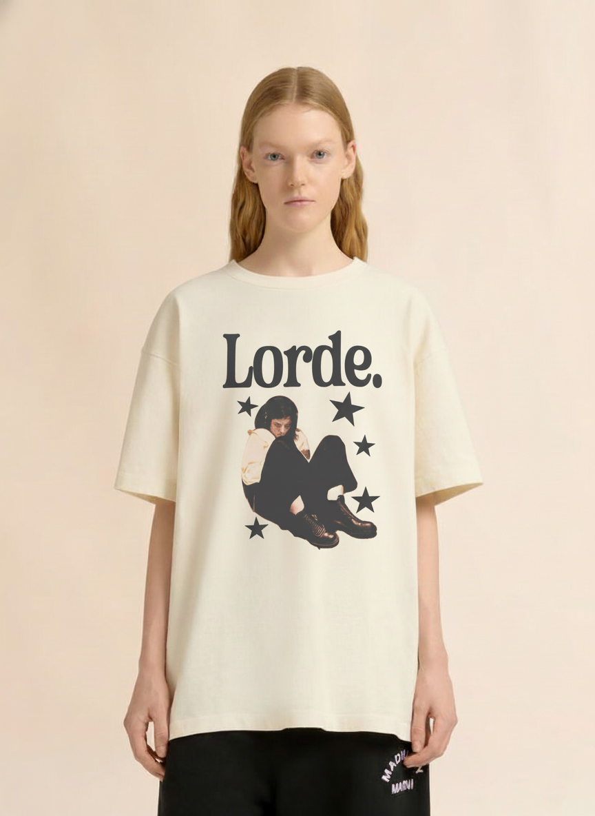 Lorde Vintage Shirt | Lorde Retro Stars T-Shirt, Sweatshirt & Hoodie – Pop Music Lorde Merch