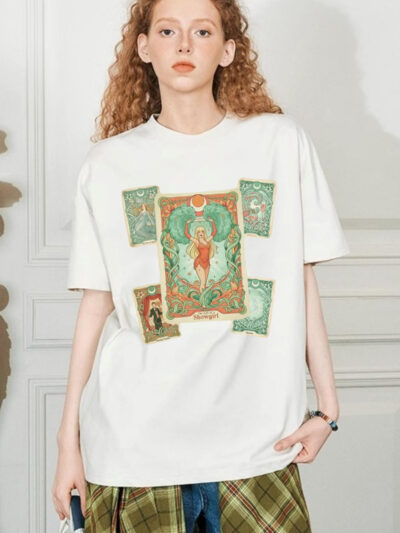 Showgirl Era Shirt | Vintage Tarot Art Nouveau Graphic – Taylor Swift Apparel