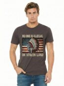 No One Is Illegal On Stolen Land Shirt | Vintage Immigration Human Rights Tee