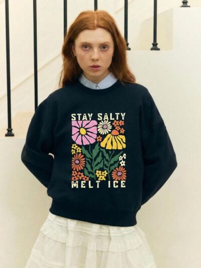 Stay Salty Melt ICE Shirt – Vintage Floral Protest Art Graphic Tee | Anti ICE Statement Shirt