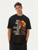 No One Is Illegal On Stolen Land Shirt – Immigration Human Rights Protest Tee